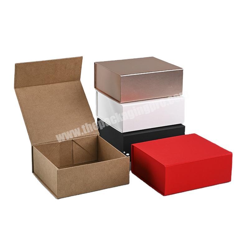 Matt art Collapsible Gift custom Box Made of Art Paper and Cardboard Gift Folding Box