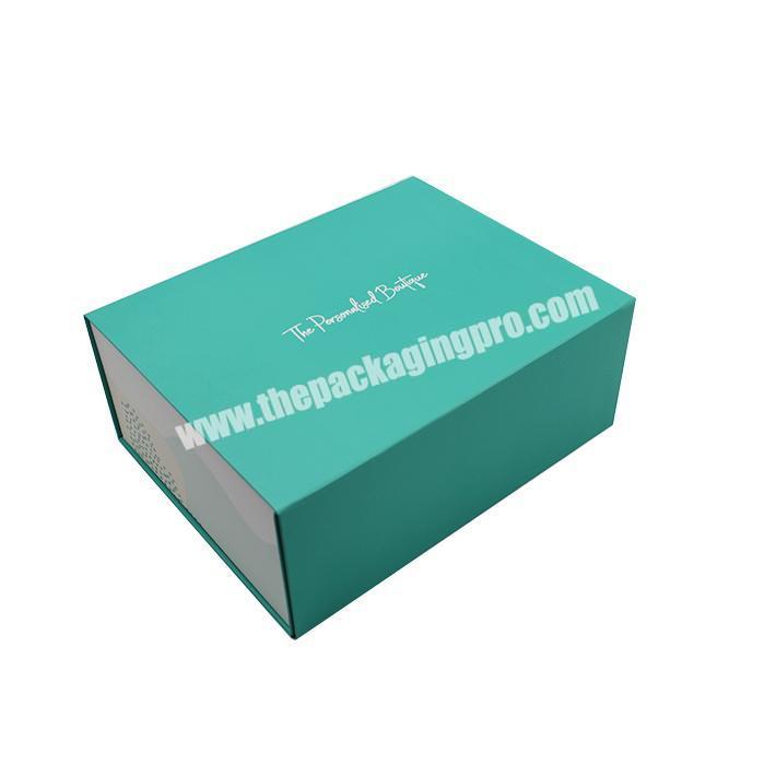 New Arrival Fo Simple Elegant Luxury Customized Logo Foldable Magnetic Closure Flat Pack Gift Folding Box