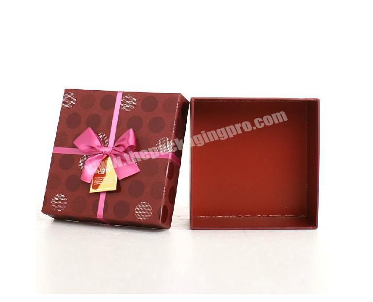 New Design Dark Red Hot Sale Chocolate Gift Box In Guangzhou