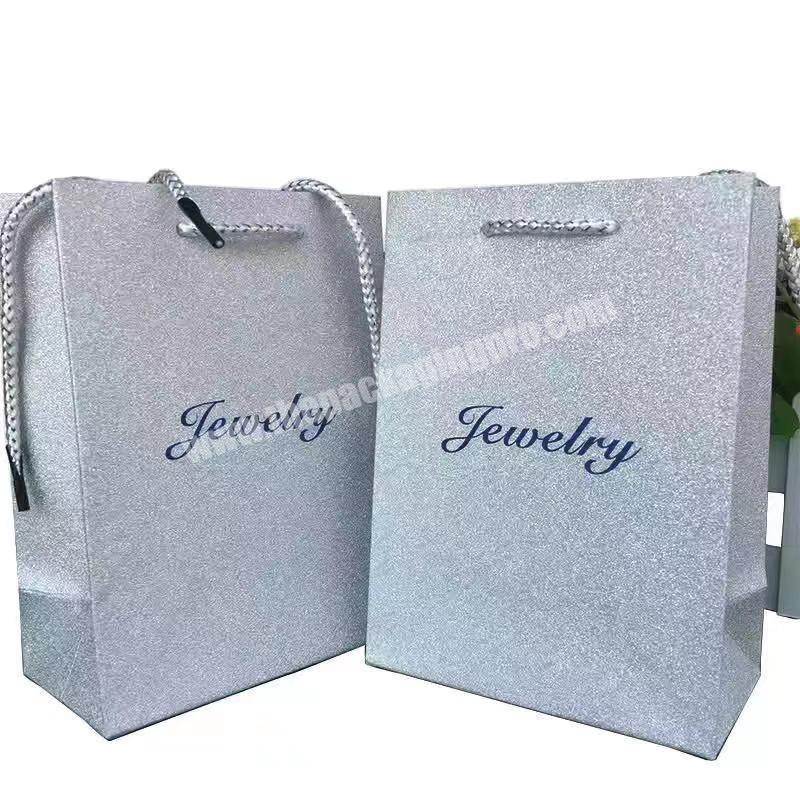 New Jewelry Packaging Gift Bag Jewelry Tote Small Gold and Silver Bags