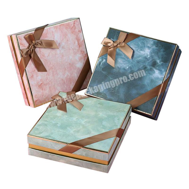 Notebook Calendar Photo Book Envelope Marble Print Rectangular Gift Box
