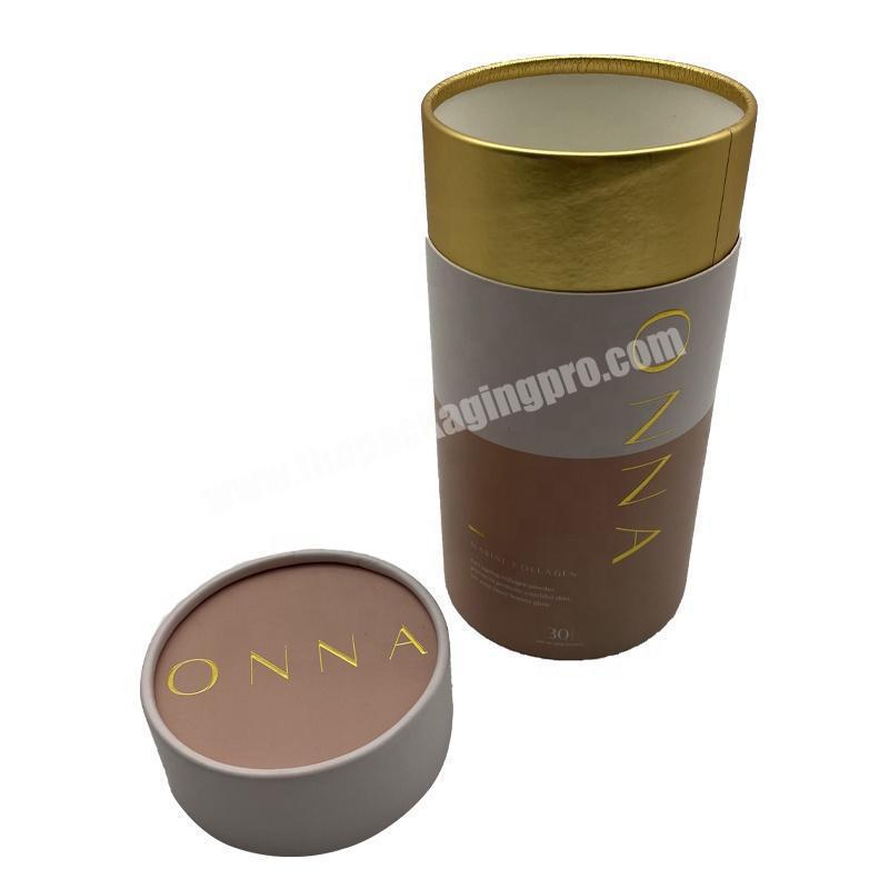 OEM Recycled Jar Cardboard Package Round Paper Tube Box Glass Bottle Packaging Custom Cylinder Box