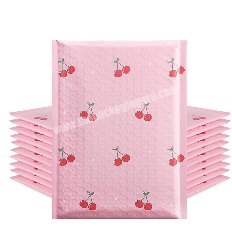 OEM Stock Eco-friendly Customized Pink Mailer Strong Adhesive Air Bags Packing Mailing Tear Proof Bubble Padded Envelopes