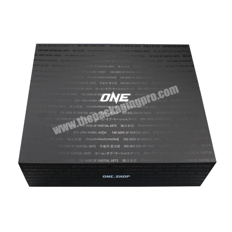 OEM factory made black magnetic gift box square magnet closure gift box