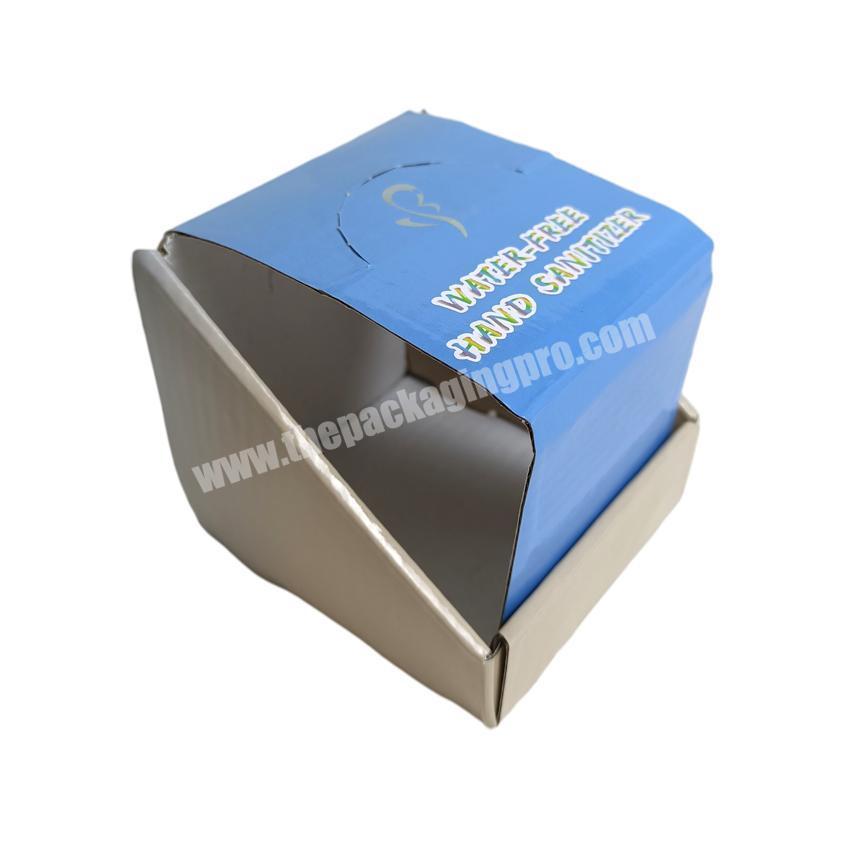 PDQ Folding Counter Show Blank Boxes Custom Tray Storage Cardboard Custom Counter Retail Gift Display Box Logo