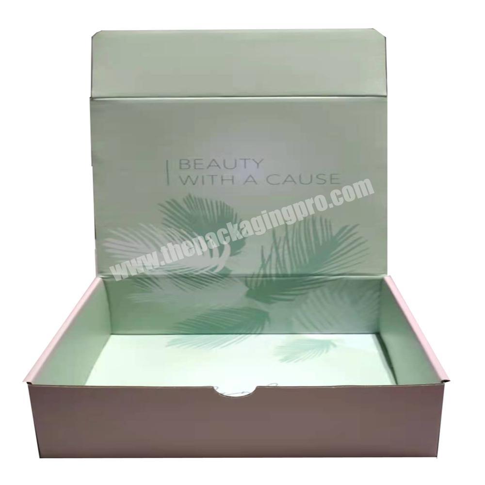 Packaging custom clothing cardboard carton shipping mailing corrugated gift box Box With Logo for apparel clothes