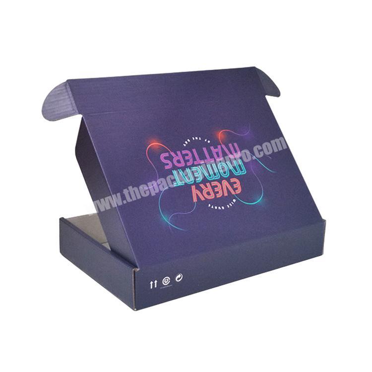 Paper Box Black Foldable Easy Shipping Black Paper Box for Shoes Packaging Shipping Box