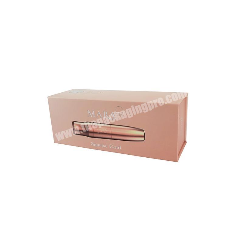 Paper Box Pink Luxury High Quality Custom Luxury High Quality Custom Logo Black Paper Gift Packaging Box With Foam Insert