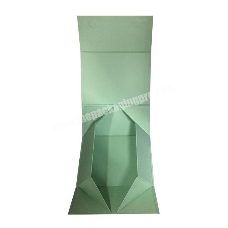 Personalized Custom Light Green Foldable Packing Gift Box For Shirt Garment manufacturer