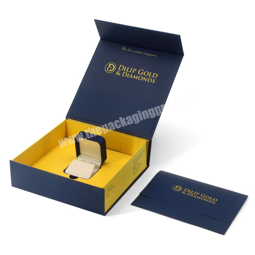 Personalized Large Luxury Magnetic Jewelry Boxes With Logo Custom