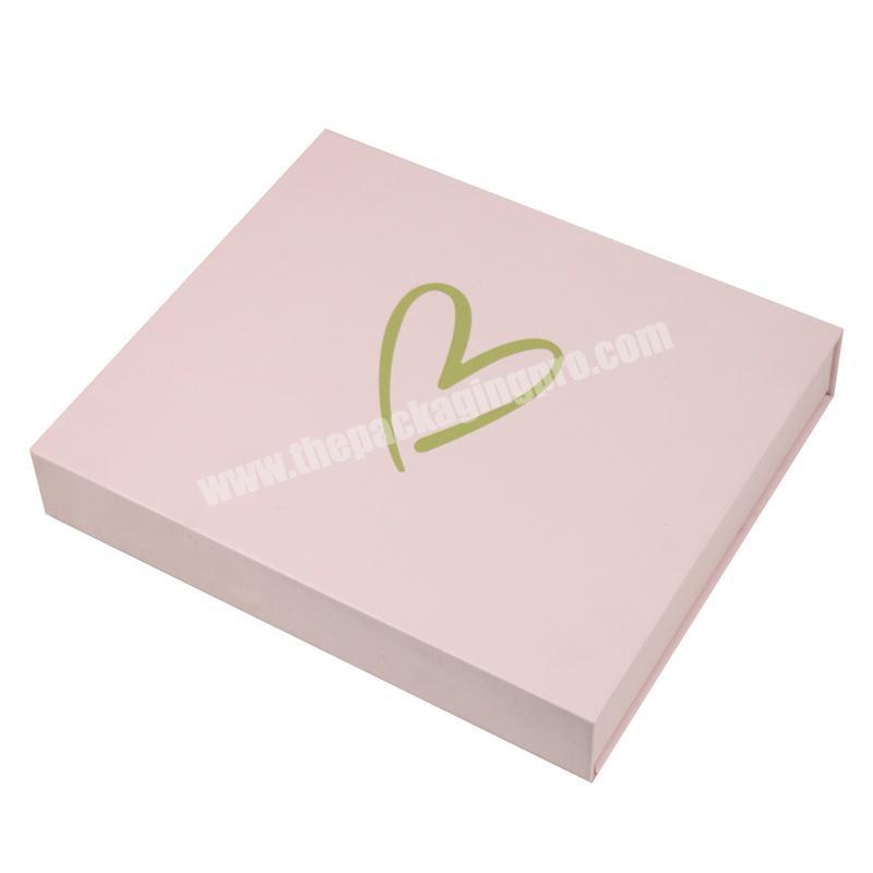 Pink Magnetic Closure Packaging Paper Gift Cardboard Packaging Magnetic Box Wholesale