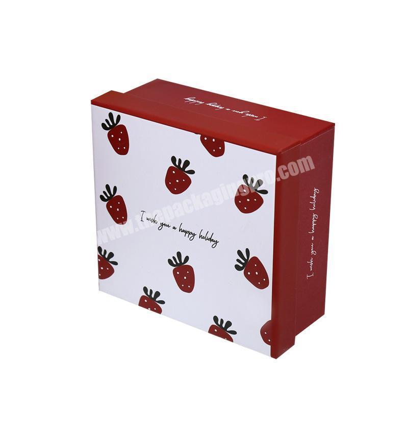Pink strawberry gift box Cosmetic packaging box