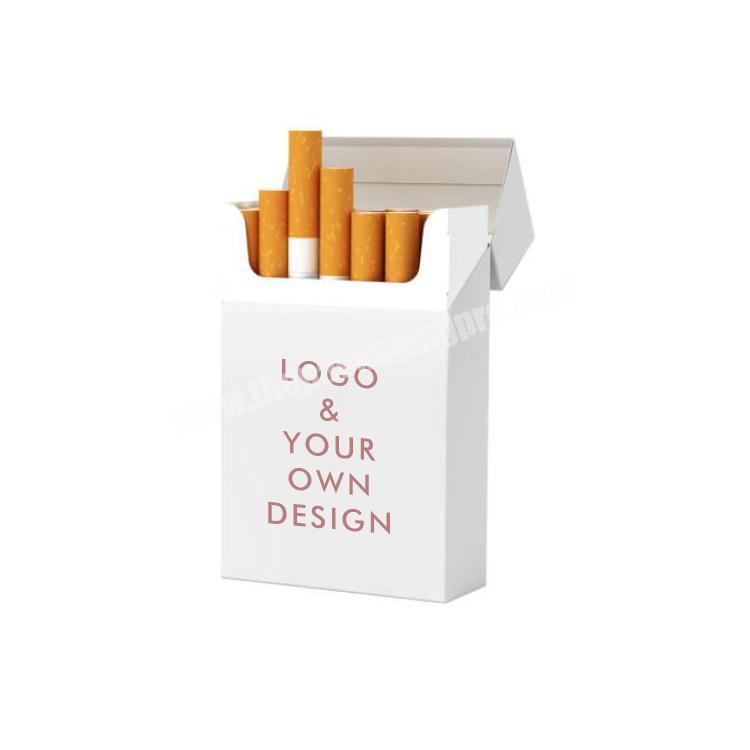 Popular Custom Printing Paper Box Packaging Blank Cigarette Packs Empty Cardboard Pre Roll Cones Cigarette Box