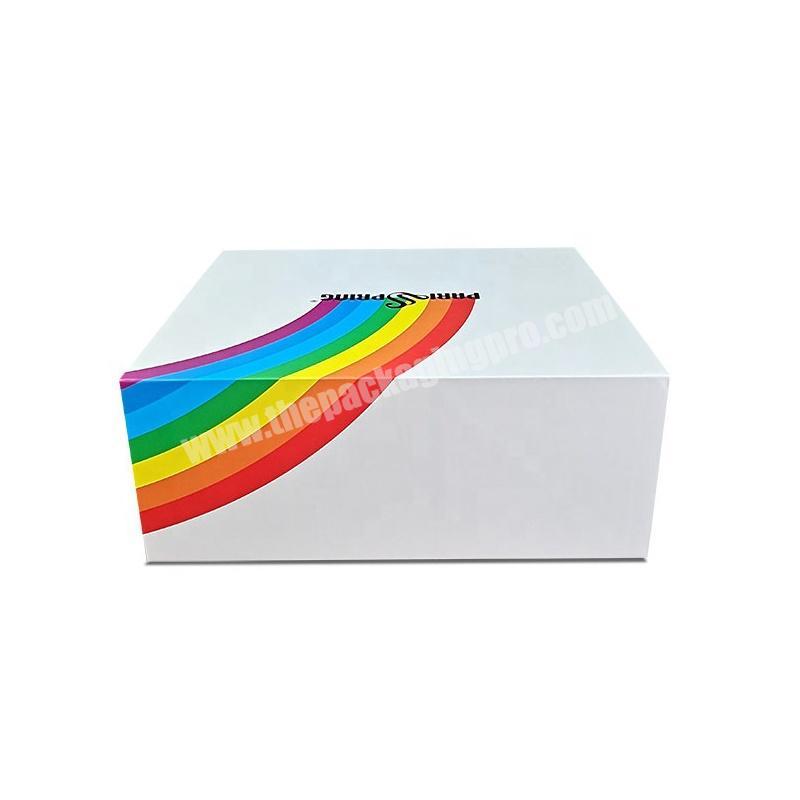 Premium Flat Pack Rigid Cardboard Bespoke Gift Packaging Magnetic Closure Folding Box Wholesale