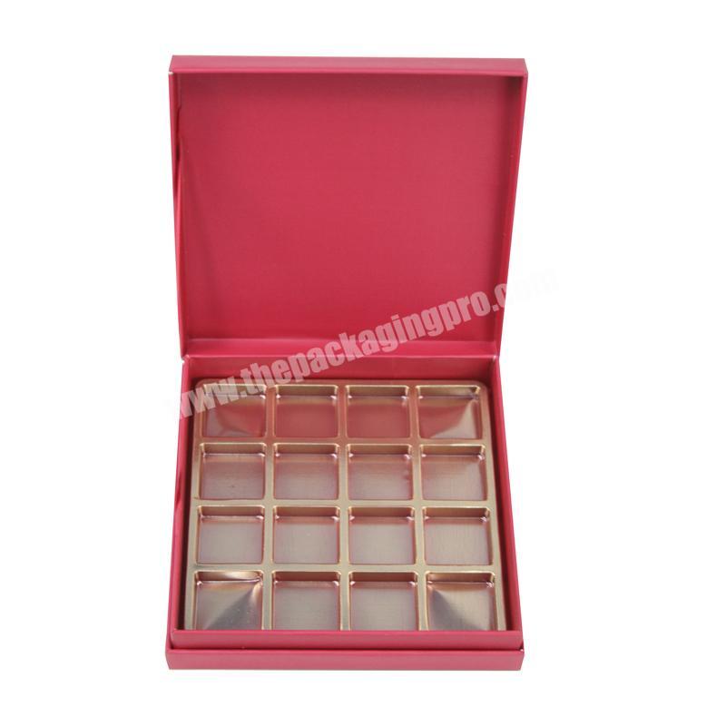 Prime Branded Packing Box Red Printed Hard Cardboard Magnetic Closure for Chocolate Packs