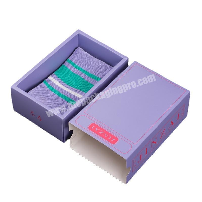 Printed Hard-wearing Socks Shoes Clothing Color Custom Luxury Gift Box Kraft Paper