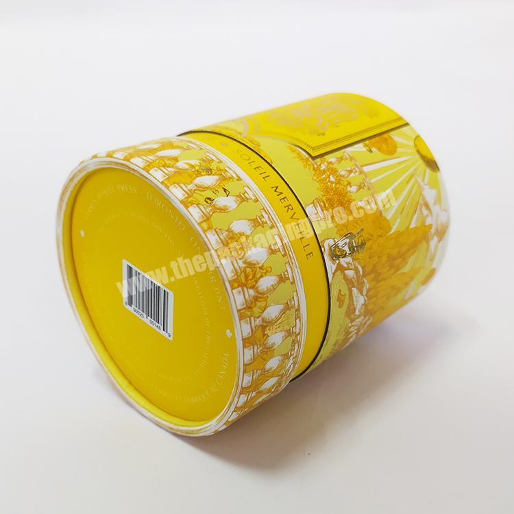 Printing Ink Round Paper Boxes with Matt Lamination  Luxury Gift Tube Boxes for Wholesale
