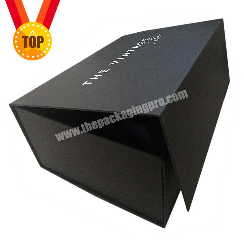 Professional Designer design custom black shoe magnetic gift paper boxes packaging with logo