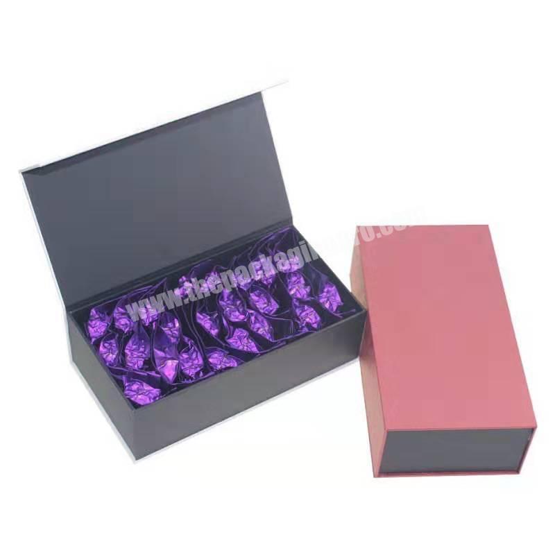 Professional custom snack boxes with magnetic closure rigid paper packing