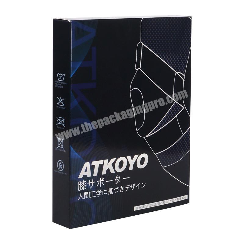 Promotional Printed Custom Logo Folding Paper Boxes For Knee Pad Packaging