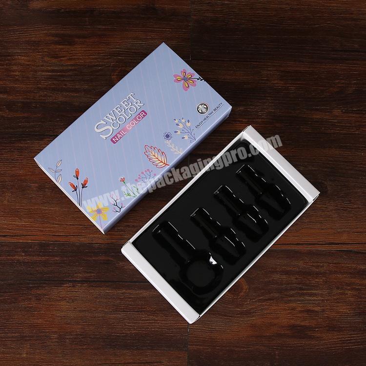 Rectangle Kraft Paper DIY Beauty Accessories Nail Polish Oil Set Box Nail Oil Packaging Gift Makeup Organizer Storage Boxes
