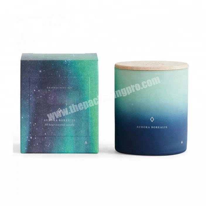 Recyclable Accept Custom Order Candle Glass Jars Packaging Boxes