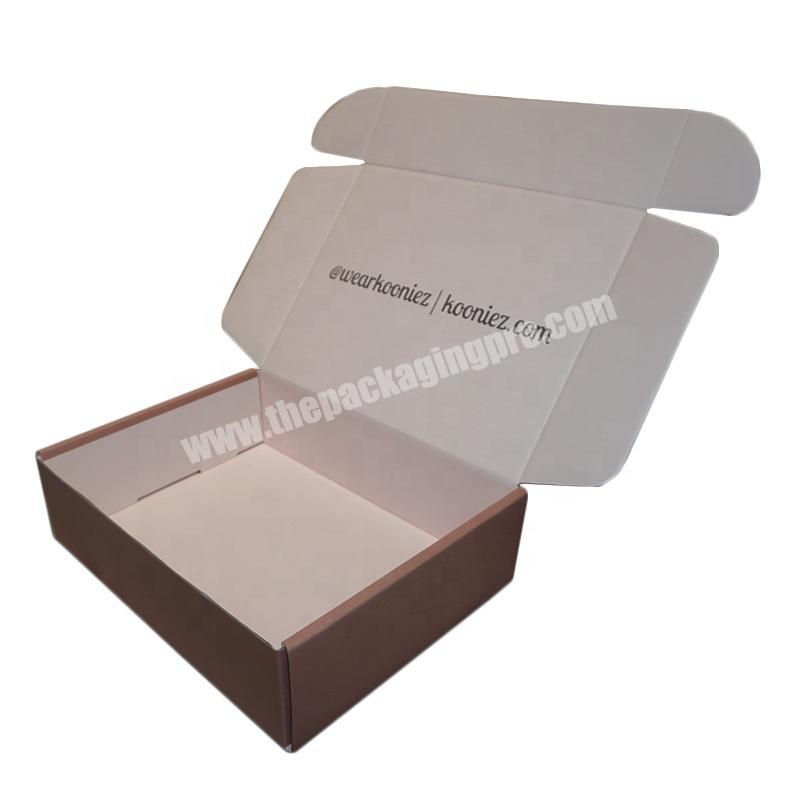Recyclable Wholesale High Quality Custom Logo Corrugated Packaging Mailer Shipping Boxes For Clothing  Dresses Boxes