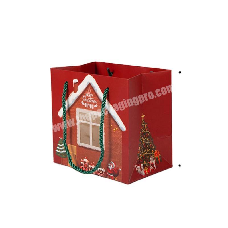 Recyclable paper bag manufacturers cheap custom christmas paper bag paper gift bag