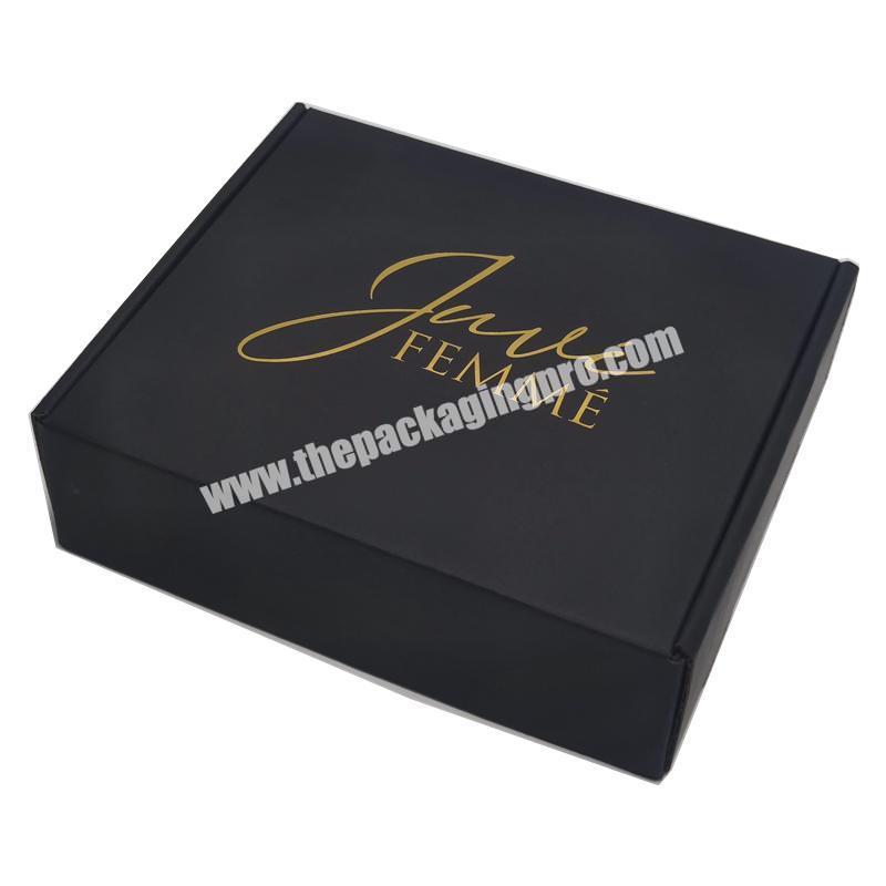 Reusable Design Custom Logo Packing Modest Luxury Mailer Cardboard Corrugated Boxes For Clothing