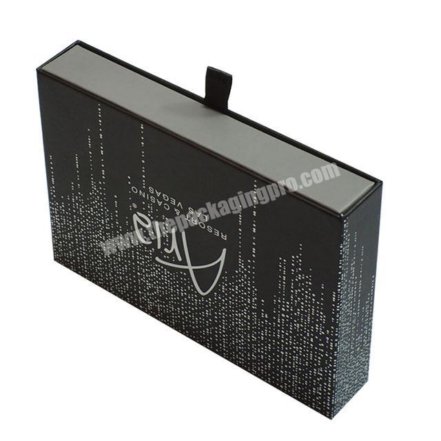 Satin Lined Star Cube Engagement Gift Premium Subscription Black Slide Foam Drawer Paper Cardboard Box Packaging