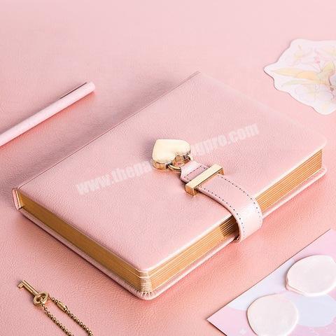 School Custom Logo Pink Soft Leather Small Exercise Note Books