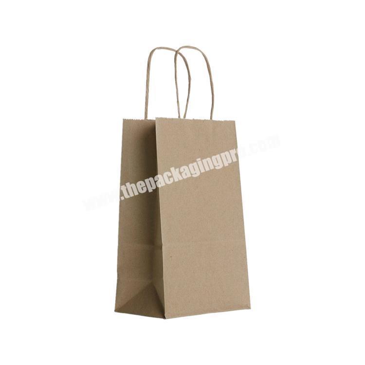 Shopping Box Grease Proof Bag Full Color Recyclable Kraft Paper Bags Packaging