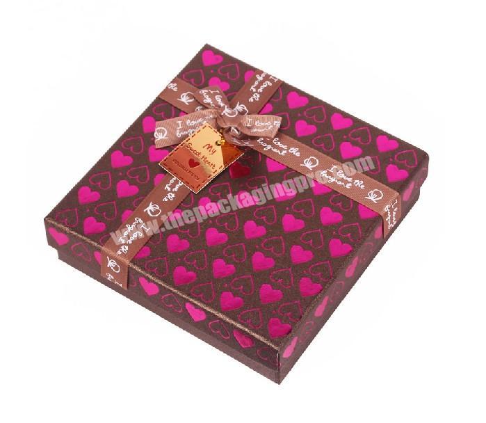 Small Glossy Cube Shape Decorative Chocolate BoxesPromotional Cheap Price Chocolate Packaging