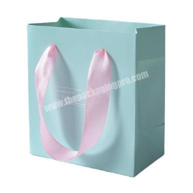 Small Size Product Custom Printing Color Logo Advertising Gift Clothing Shopping Paper Bags