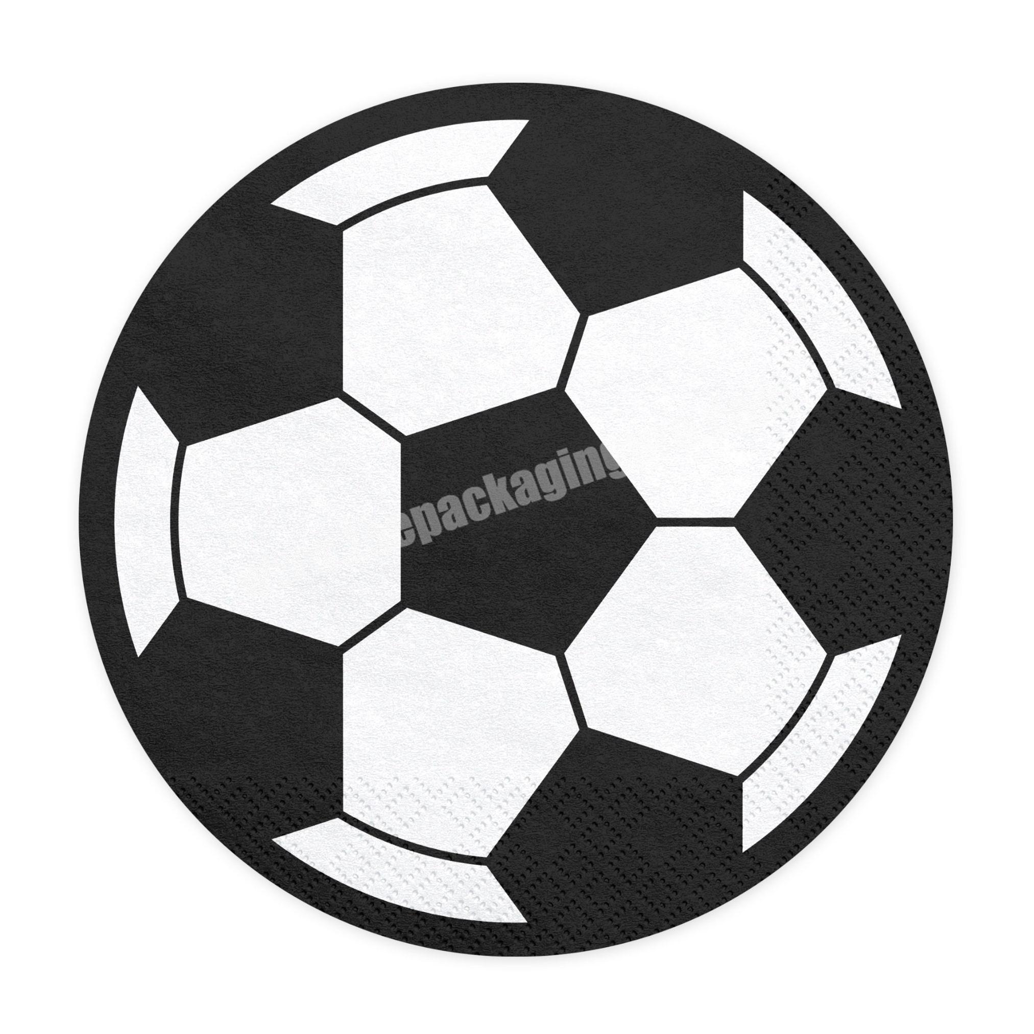 Sports Themed Children New Style Disposable Kids Soccer Paper Party Plates