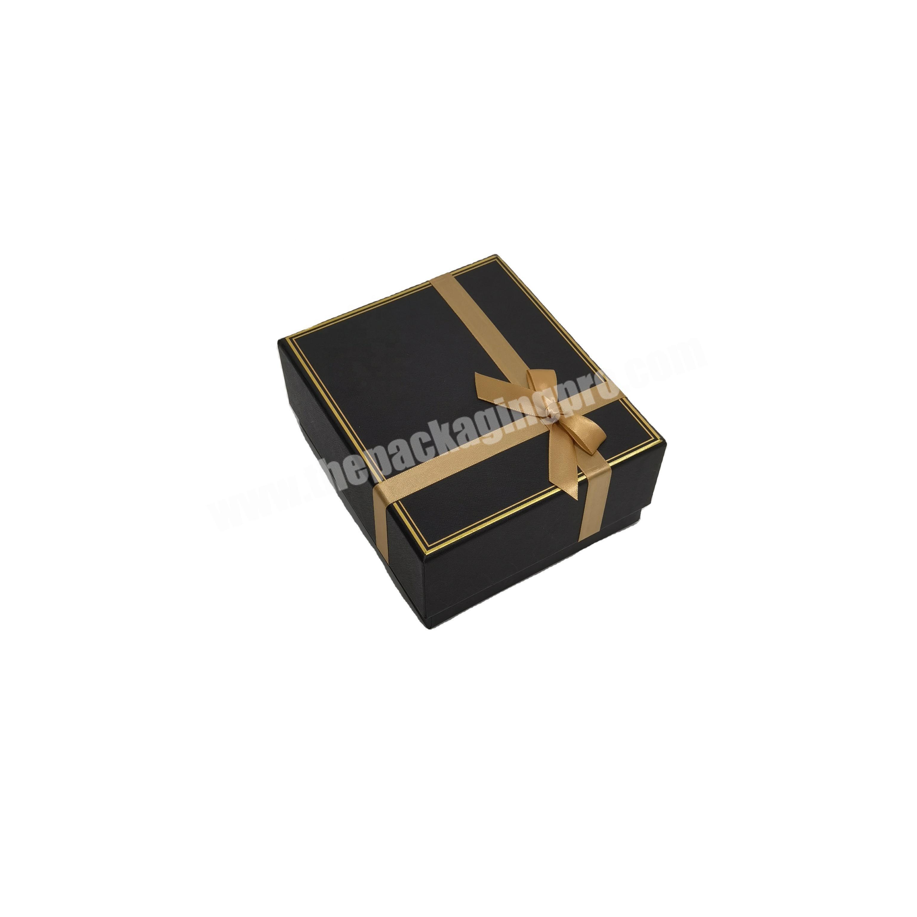 Sumptuous Custom Ribbon Ornaments Environmentally Friendly Exquisite Gift Top Lid Box For Present Packing