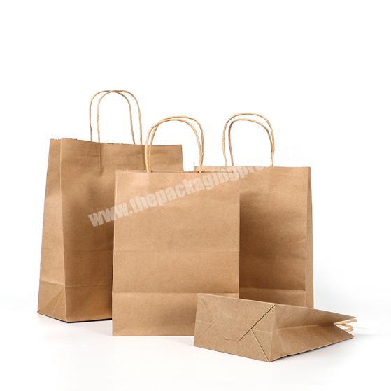 Thick Grease Proof Kraft Paper Bags With Customized Logo