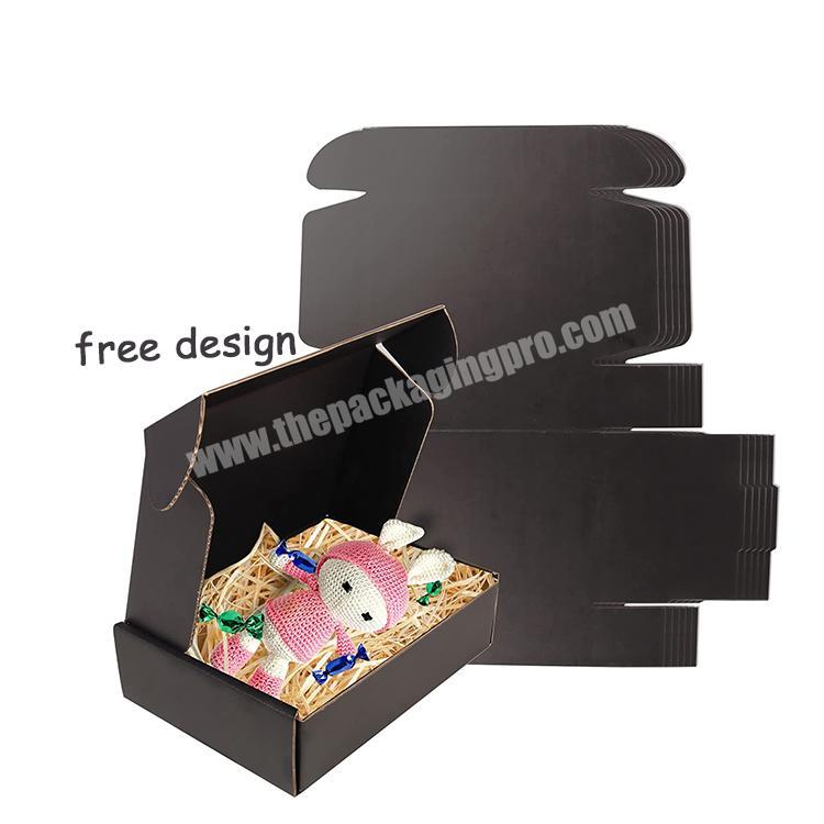 Three layers of waterproof Corrugated Paper Shoe packing sunglasses shipping mailer box 6x4x2 packaging with logo