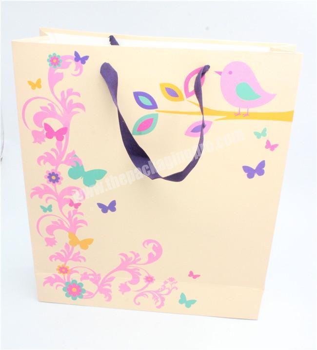 Top Turn Over Paper Shopping Bag Coated Paper Bag with Handles