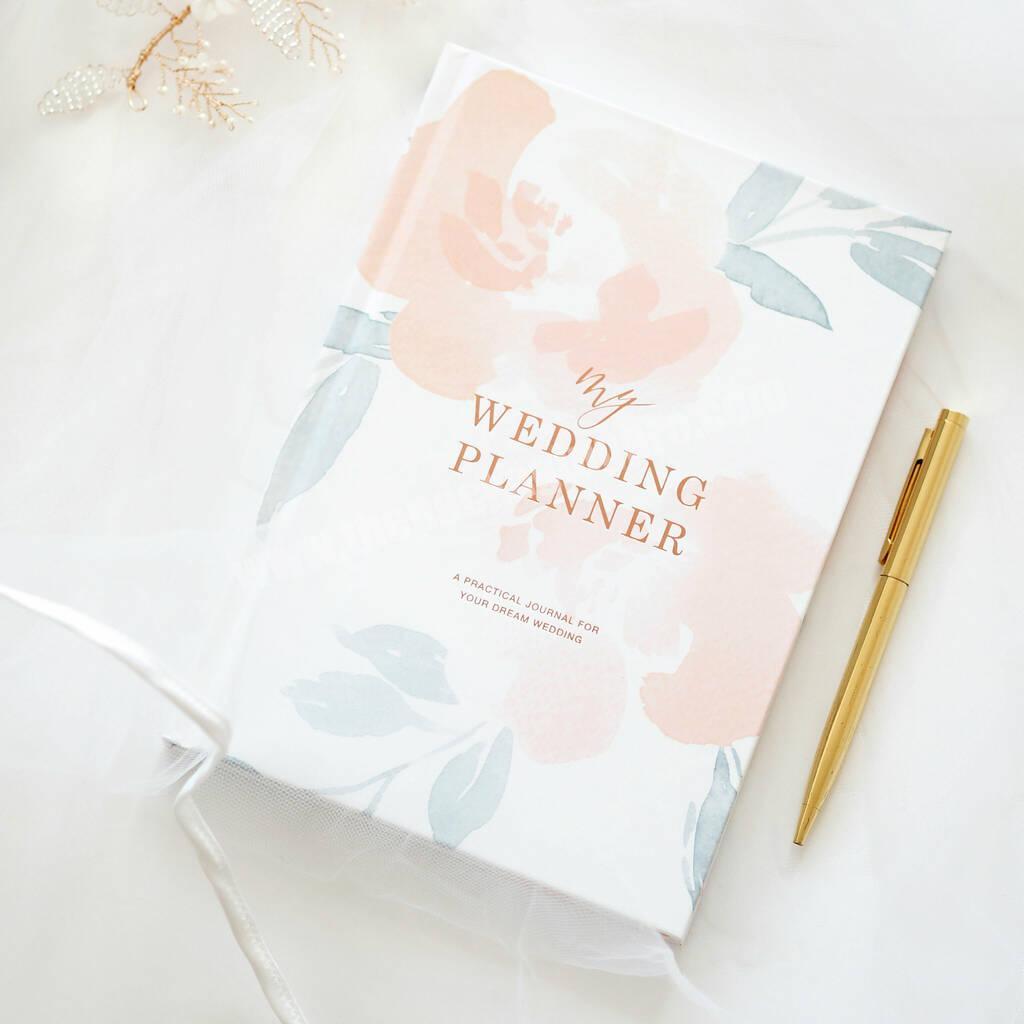 Undated Wedding Planner Book Personalized Engagement Gifts Bridal Planning Diary Organizer