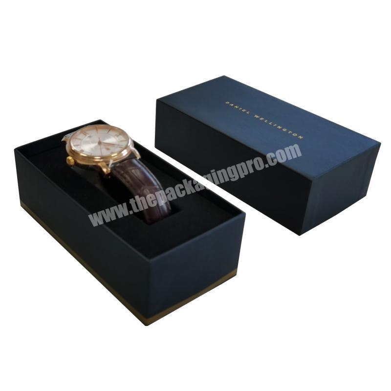Watches Couples Storage Watch Band Foil Stamp Custom Cardboard Gift  Box