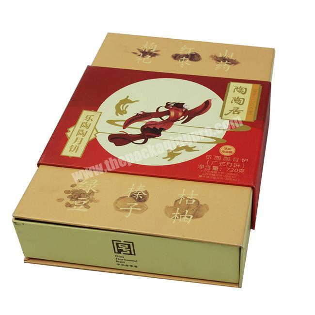 Wedding Invitation Sweet Box Packaging Food Box with Compartment