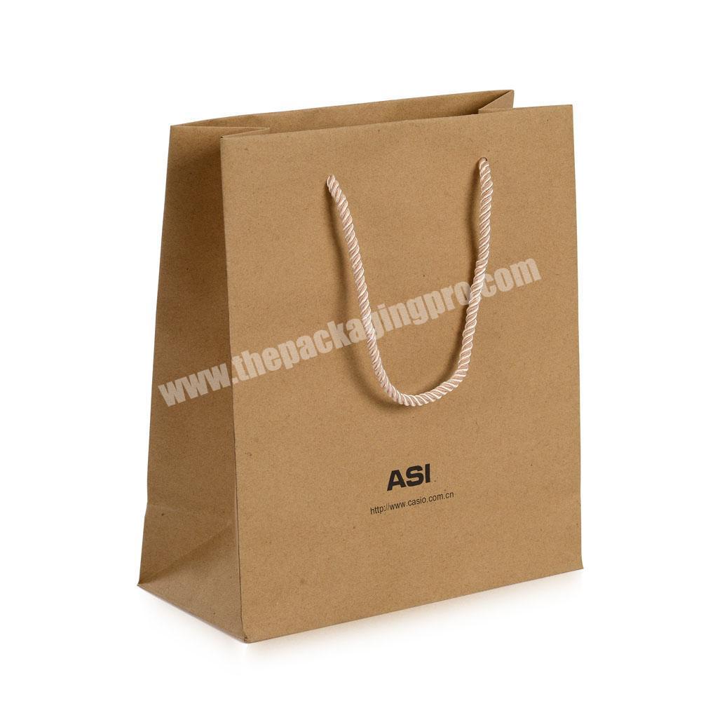 Wholesale Cheap Decorate Eco Friendly Personalized Small Brown Craft Paper Bag Embalagens De Papel