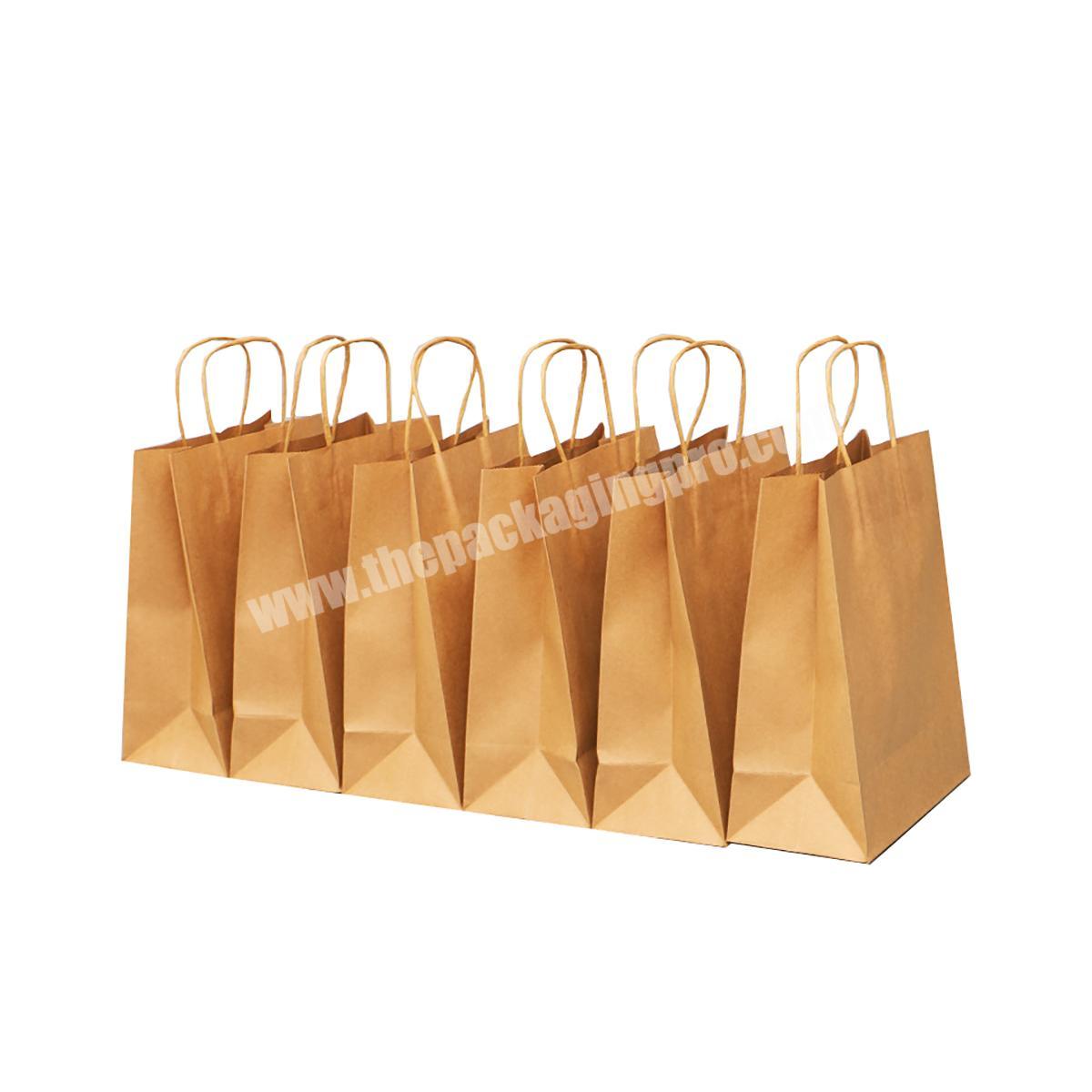 Wholesale Cheap Price Luxury Brown Gift Red Wine Paper Bag Eco Friendly Packaging