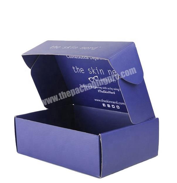 Wholesale Color Folding Express Packing Carton Custom logo Corrugated Shoe Box