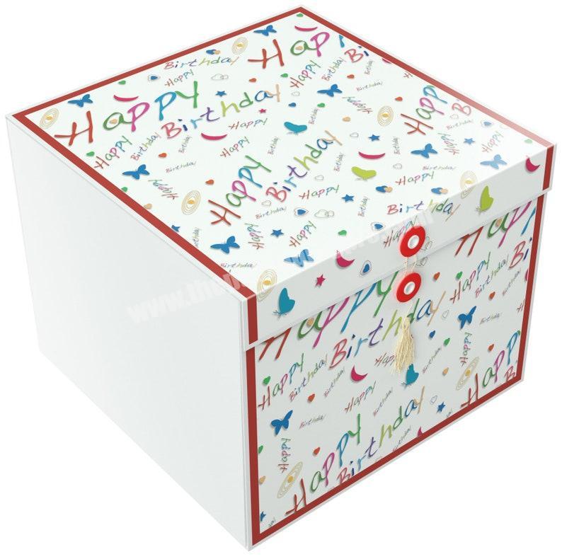 Wholesale Colorful Children Big Birthday Gift Box with Lid