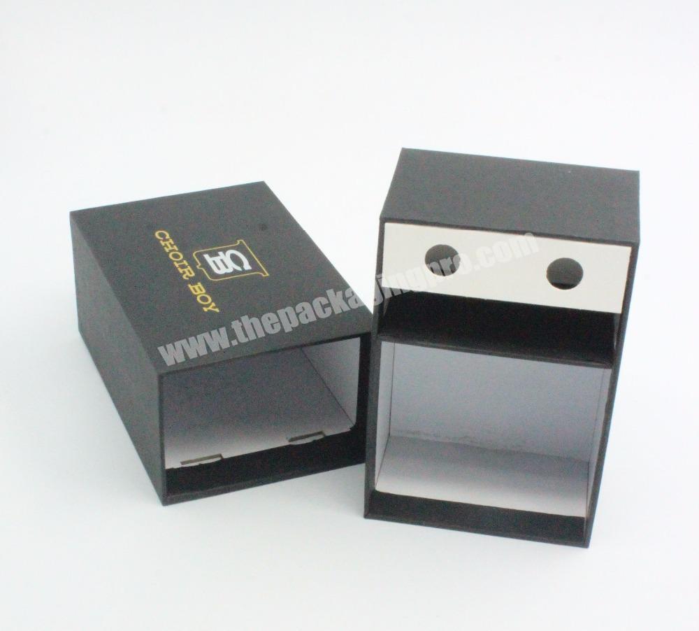 Wholesale Custom Black Drawer Gift Paper Box For Jewelry,Perfume,Apparel Etc