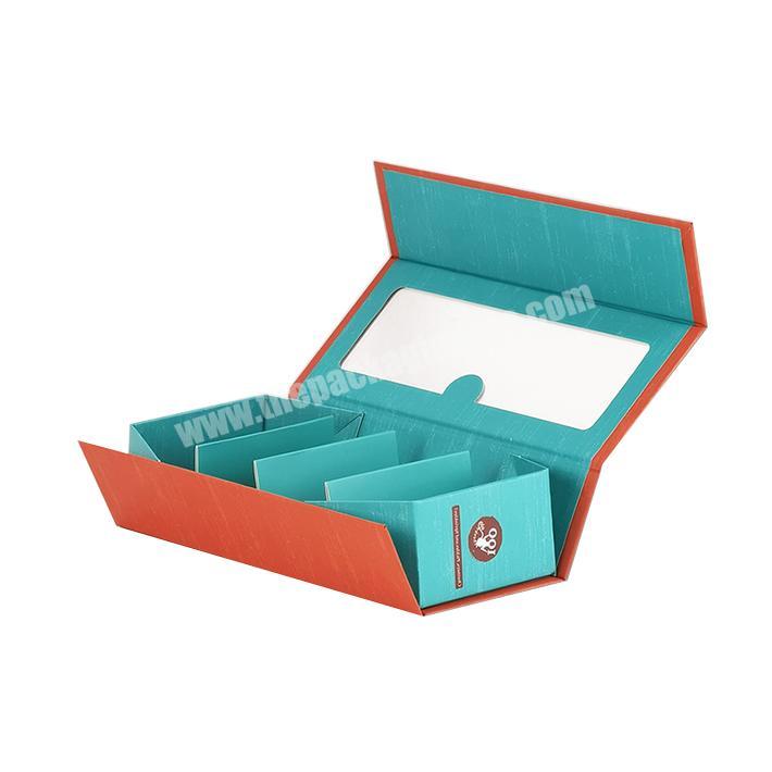 Wholesale Custom Colorful Rigid Cardboard Gift Paper Box+Insert with PVC Window