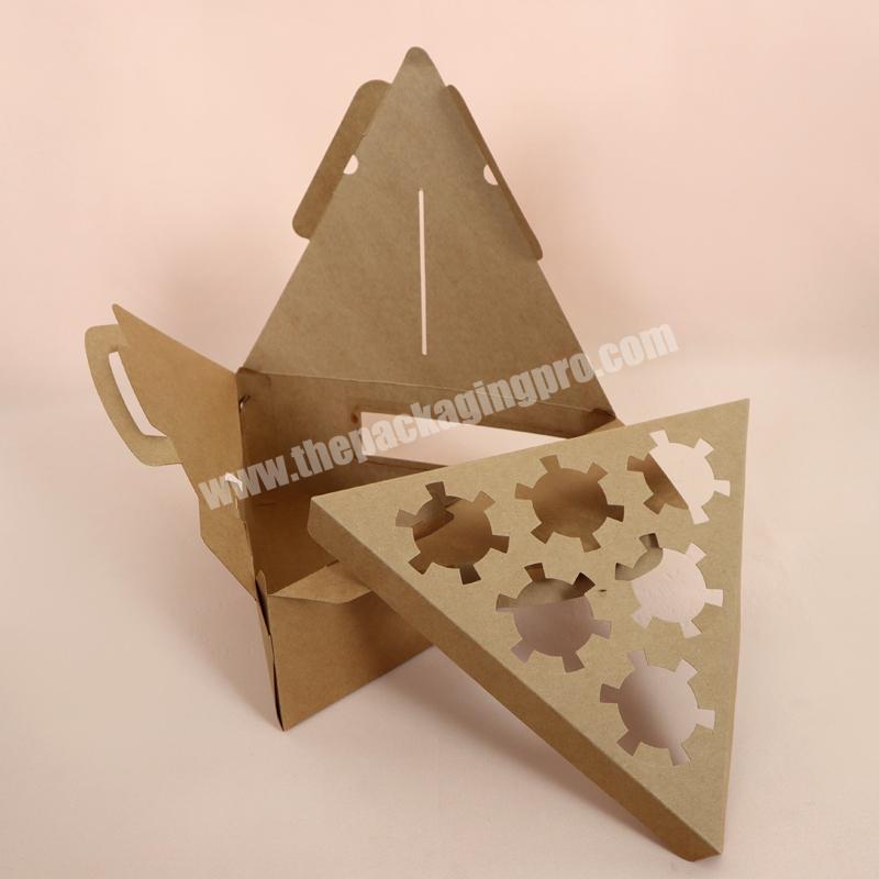 Empty brown kraft paper chocolate covered strawberry packaging boxes with clear window