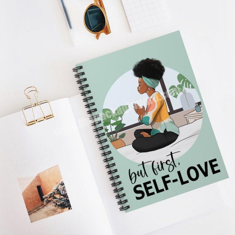 Wholesale Custom Logo 2022 Affirmations Positive Self Care Meditation Journal Planner Notebook For Black Women manufacturer